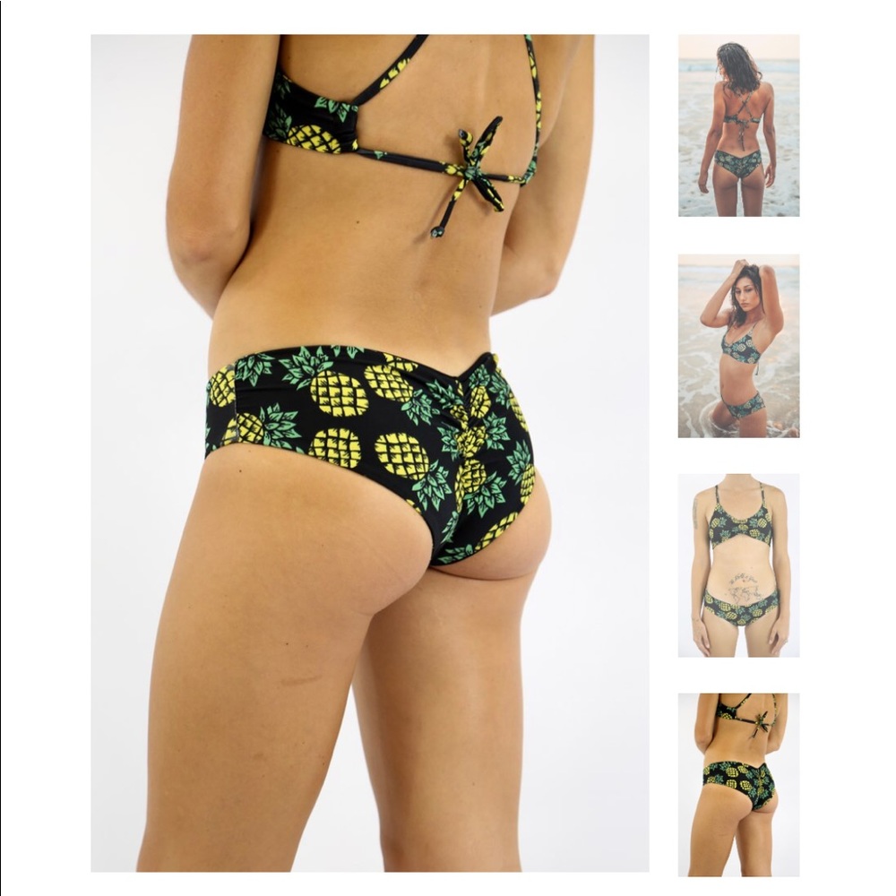Fused Hawaii Ruched Bikini Bottoms